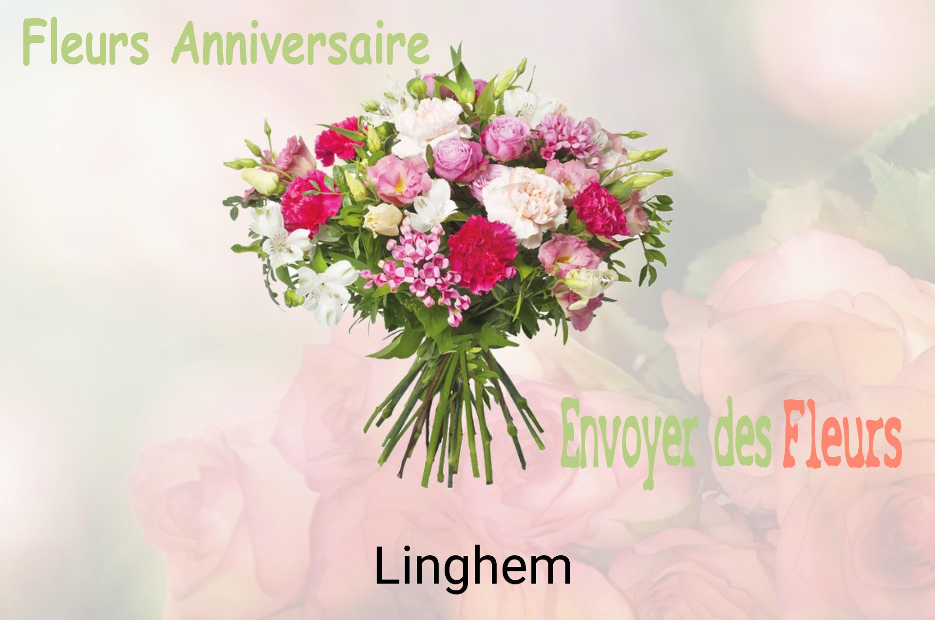 Bouquet de fleurs d’anniversaire livré à Linghem
